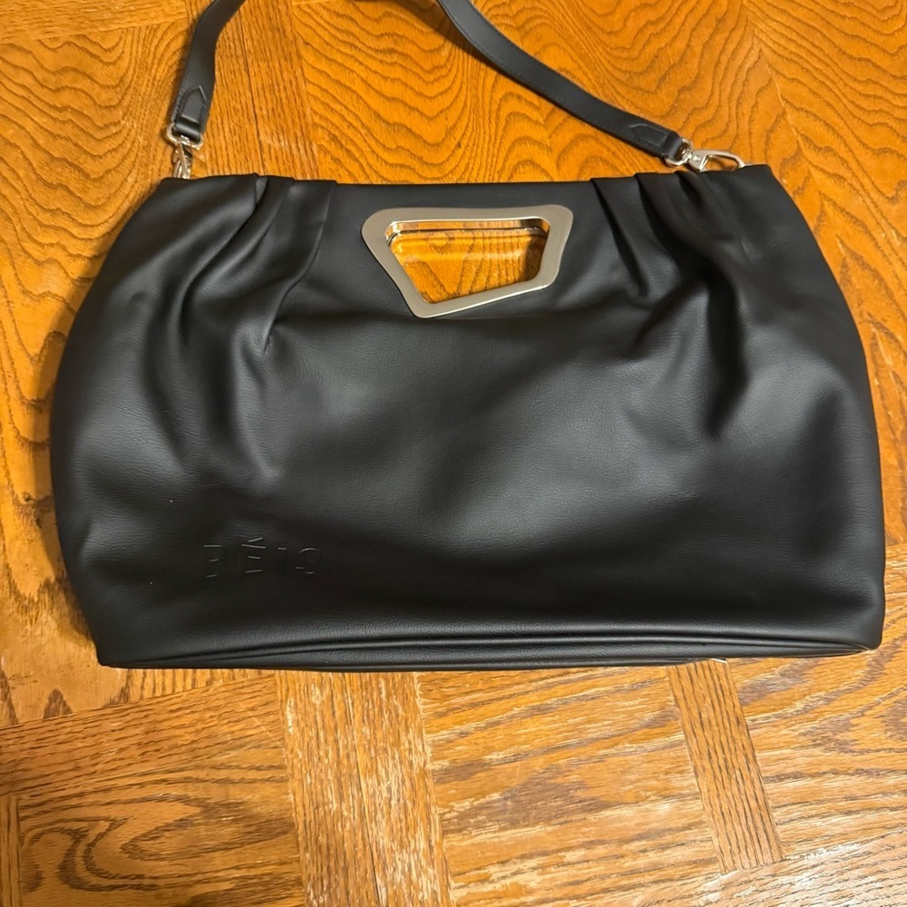 BEIS Limited Edition 3 Year Anniversary Cactus Leather Tote in Black - Picture 7 of 16